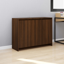 vidaXL barnatölgy színű forgácslap tálalószekrény 102 x 33 x 75 cm bútor