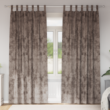 vidaXL Bársonyfüggöny 2 db Gombfüggönnyel Cappuccino 245x140 cm lakástextília