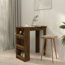 vidaXL Bárszék Tárolóval - Füstös Tölgy - 102x50x103,5 cm bútor
