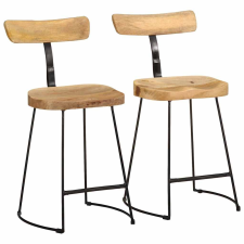 vidaXL Bárszékek 2 db 49x43x79 cm tömör fa Mango bútor