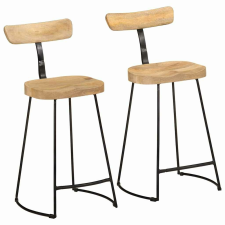 vidaXL Bárszékek 2 db 49x43x88 cm tömör fa Mango bútor