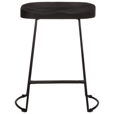 vidaXL bárszékek 2 db Fekete 46x38x52 cm tömör fa Mango (4013529) bútor