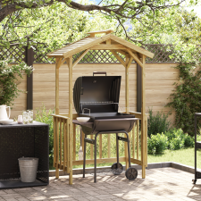 vidaXL BBQ Sátor 133.5x63x200 cm Ragasztott Fa Fenyő kerti tárolás