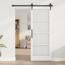 vidaXL Belső Ajtó Üveggel "ORKDAL" Fehér 78x202x4 cm nyílászáró