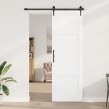 vidaXL Beltéri Ajtó 'ORKDAL'Fehér 78x232x4 cm Szilárd Fenyő nyílászáró