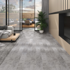 vidaXL betonszürke 2 mm-es öntapadó PVC padlóburkolat 5,02 m² dekorburkolat