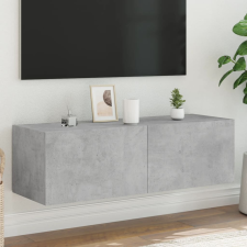 vidaXL betonszürke fali TV-szekrény LED-világítással 100 x 35 x 31 cm bútor
