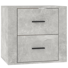 vidaXL betonszürke falra szerelhető éjjeliszekrény 50 x 36 x 47 cm (816860) bútor