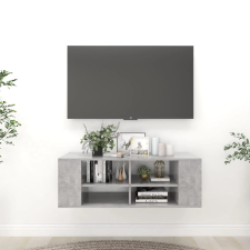 vidaXL betonszürke falra szerelhető TV-szekrény 102 x 35 x 35 cm bútor