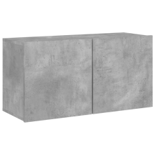 vidaXL betonszürke falra szerelhető TV-szekrény 80 x 30 x 41 cm (836958) bútor