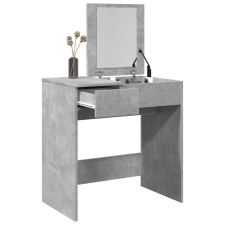 vidaXL betonszürke fésülködőasztal tükörrel 73 x 46,5 x 120 cm bútor