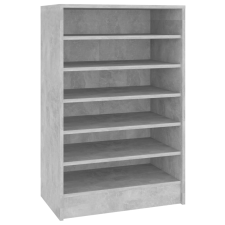 vidaXL betonszürke forgácslap cipősszekrény 60 x 35 x 92 cm (808949) bútor