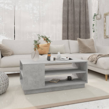 vidaXL betonszürke forgácslap dohányzóasztal 102 x 55 x 43 cm bútor