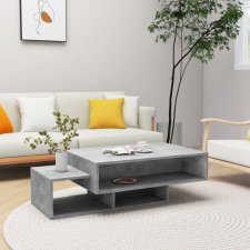 vidaXL betonszürke forgácslap dohányzóasztal 105 x 55 x 32 cm bútor