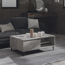 vidaXL betonszürke forgácslap dohányzóasztal 90 x 60 x 35 cm bútor