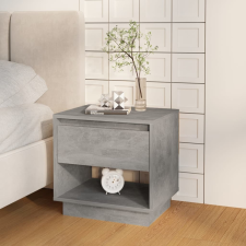 vidaXL betonszürke forgácslap éjjeliszekrény 45 x 34 x 44 cm bútor