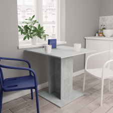 vidaXL betonszürke forgácslap étkezőasztal 80 x 80 x 75 cm bútor