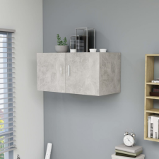 vidaXL Betonszürke forgácslap fali szekrény 80 x 39 x 40 cm bútor