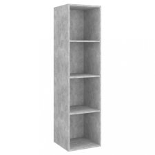 vidaXL Betonszürke forgácslap fali TV-szekrény 37x37x142,5 cm bútor