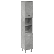 vidaXL betonszürke forgácslap fürdőszobaszekrény 30 x 30 x 179 cm (856139) fürdőszoba bútor