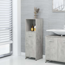 vidaXL betonszürke forgácslap fürdőszobaszekrény 30 x 30 x 95 cm fürdőszoba bútor
