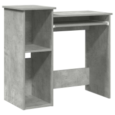 vidaXL betonszürke forgácslap íróasztal polcokkal 84x40x78 cm (860448) íróasztal