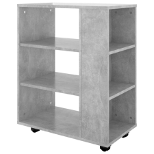vidaXL Betonszürke forgácslap kerekes szekrény 60 x 35 x 75 cm bútor