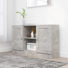 vidaXL Betonszürke forgácslap komód 120 x 30,5 x 70 cm bútor