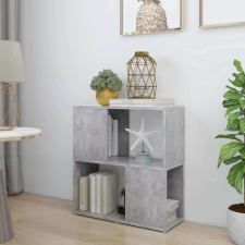 vidaXL betonszürke forgácslap könyvszekrény 60 x 24 x 63 cm bútor
