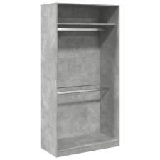 vidaXL betonszürke forgácslap ruhásszekrény 100 x 50 x 200 cm (3307804) bútor