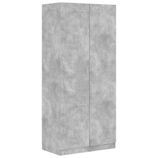vidaXL betonszürke forgácslap ruhásszekrény 90 x 52 x 200 cm (800634) bútor
