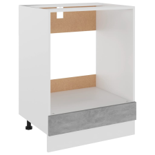 vidaXL betonszürke forgácslap sütőszekrény 60 x 46 x 81,5 cm (802501) bútor