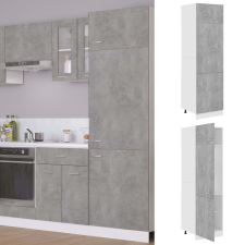 vidaXL betonszürke forgácslap szekrény hűtőhöz 60 x 57 x 207 cm bútor