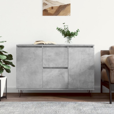 vidaXL betonszürke forgácslap tálalószekrény 104 x 35 x 70 cm bútor