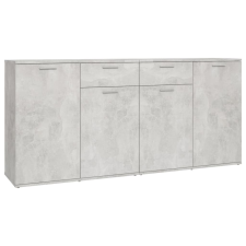 vidaXL betonszürke forgácslap tálalószekrény 160 x 36 x 75 cm  (3074931) bútor