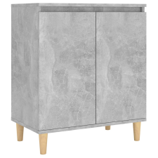 vidaXL betonszürke forgácslap tálalószekrény falábakkal 60x35x70 cm (806071) bútor