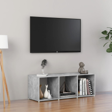 vidaXL betonszürke forgácslap TV-szekrény 107 x 35 x 37 cm bútor