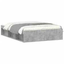 vidaXL betonszürke franciaágykeret 135 x 190 cm (3203911) ágy és ágykellék