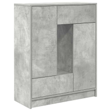 vidaXL betonszürke komód fiókokkal és ajtókkal 73x31x90 cm (861853) bútor