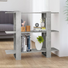 vidaXL betonszürke könyvszekrény/térelválasztó 100 x 30 x 87 cm bútor