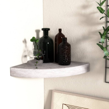 vidaXL betonszürke MDF fali sarokpolc 35 x 35 x 3,8 cm bútor