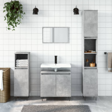 vidaXL betonszürke műfa fürdőszobaszekrény 58x33x60 cm fürdőszoba bútor