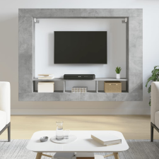 vidaXL betonszürke műfa TV-szekrény 152x22x113 cm bútor