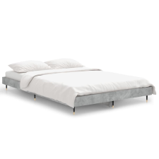 vidaXL betonszürke szerelt fa ágykeret 120 x 190 cm (832193) ágy és ágykellék