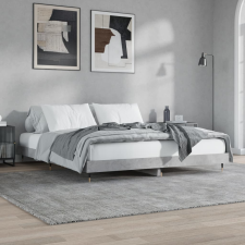 vidaXL betonszürke szerelt fa ágykeret 200 x 200 cm bútor