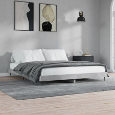 vidaXL betonszürke szerelt fa ágykeret 200 x 200 cm ágy és ágykellék