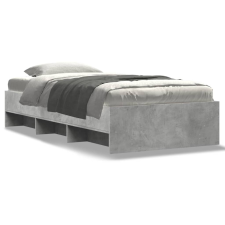 vidaXL betonszürke szerelt fa ágykeret 75 x 190 cm ágy és ágykellék