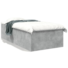 vidaXL betonszürke szerelt fa ágykeret 90 x 190 cm ágy és ágykellék
