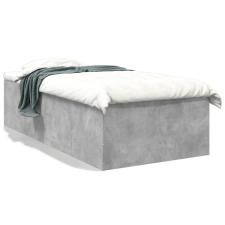 vidaXL betonszürke szerelt fa ágykeret 90 x 200 cm ágy és ágykellék