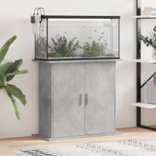 vidaXL Betonszürke szerelt fa akváriumi állvány 81x36x73 cm halfelszerelések